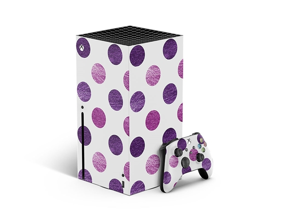 Cotton Candy Polka Dot XBOX DIY Decal