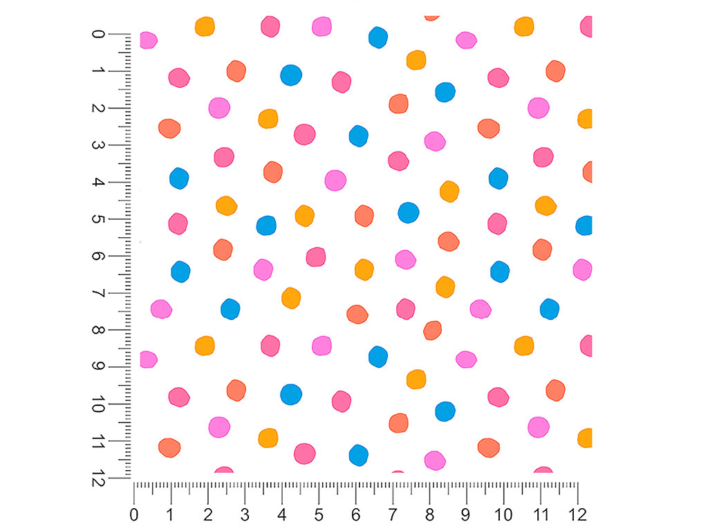 Easter Breeze Polka Dot 1ft x 1ft Craft Sheets