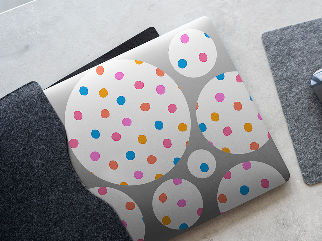 Easter Breeze Polka Dot DIY Laptop Stickers