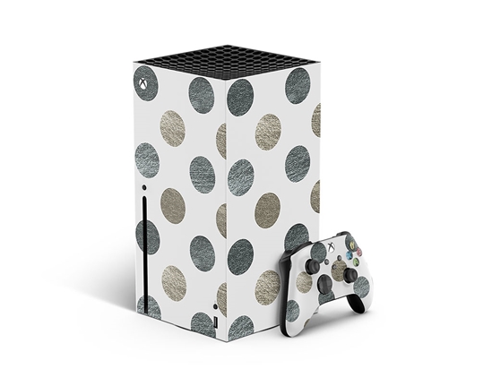 Gray Dust Polka Dot XBOX DIY Decal