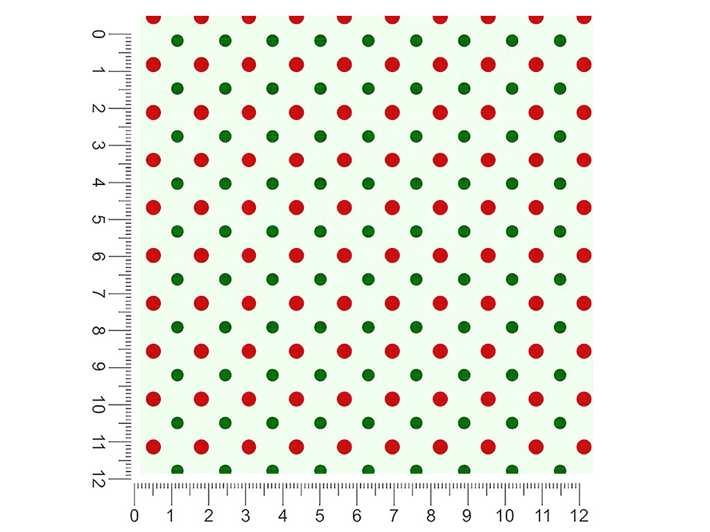 Holly Jolly Polka Dot 1ft x 1ft Craft Sheets