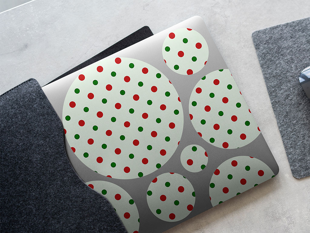 Holly Jolly Polka Dot DIY Laptop Stickers