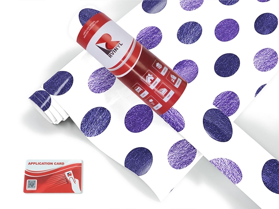 Prime Purple Polka Dot Craft Vinyl Roll