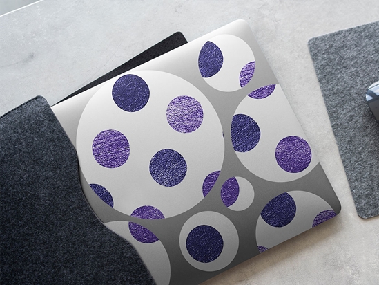 Prime Purple Polka Dot DIY Laptop Stickers