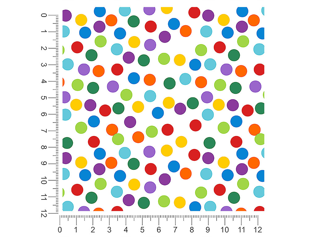 Tickle Me Polka Dot 1ft x 1ft Craft Sheets