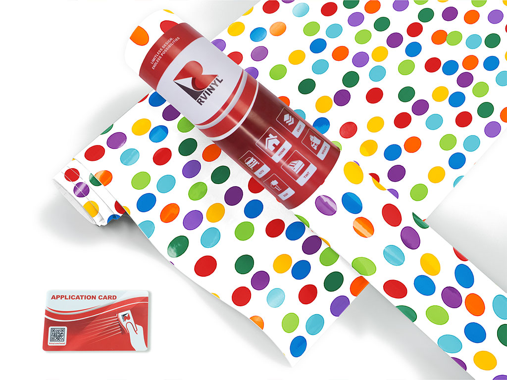 Tickle Me Polka Dot Craft Vinyl Roll