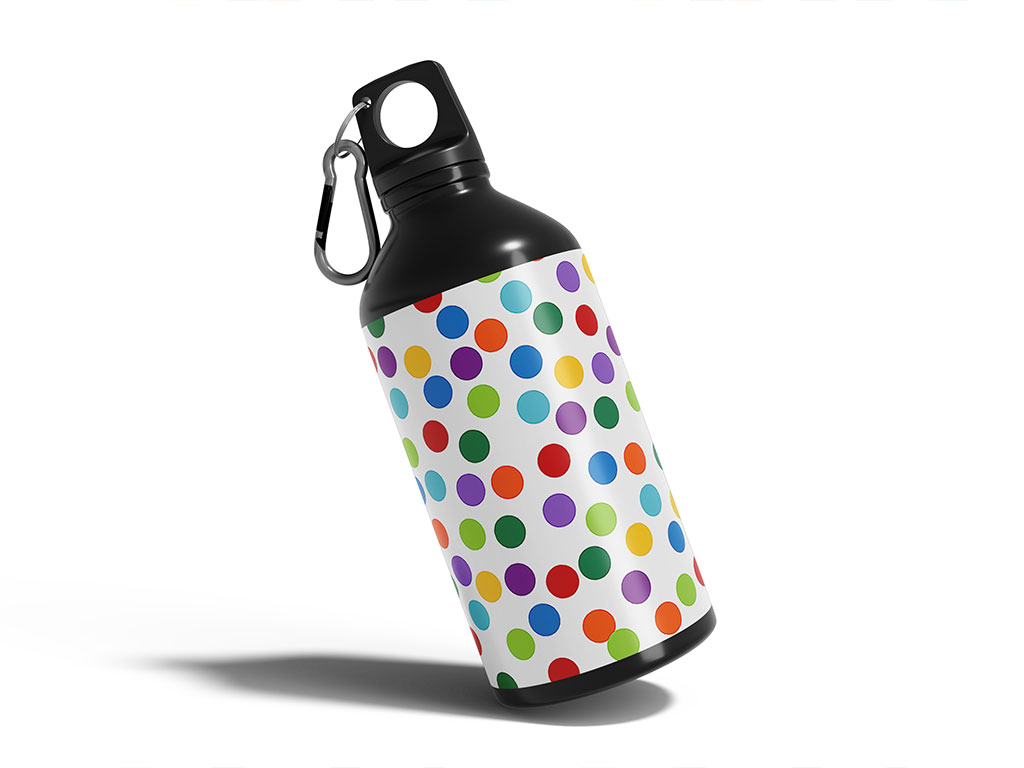 Tickle Me Polka Dot Water Bottle DIY Stickers