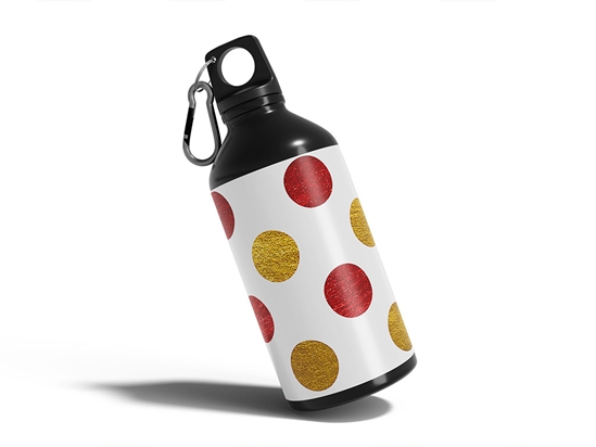 Traffic Lights Polka Dot Water Bottle DIY Stickers