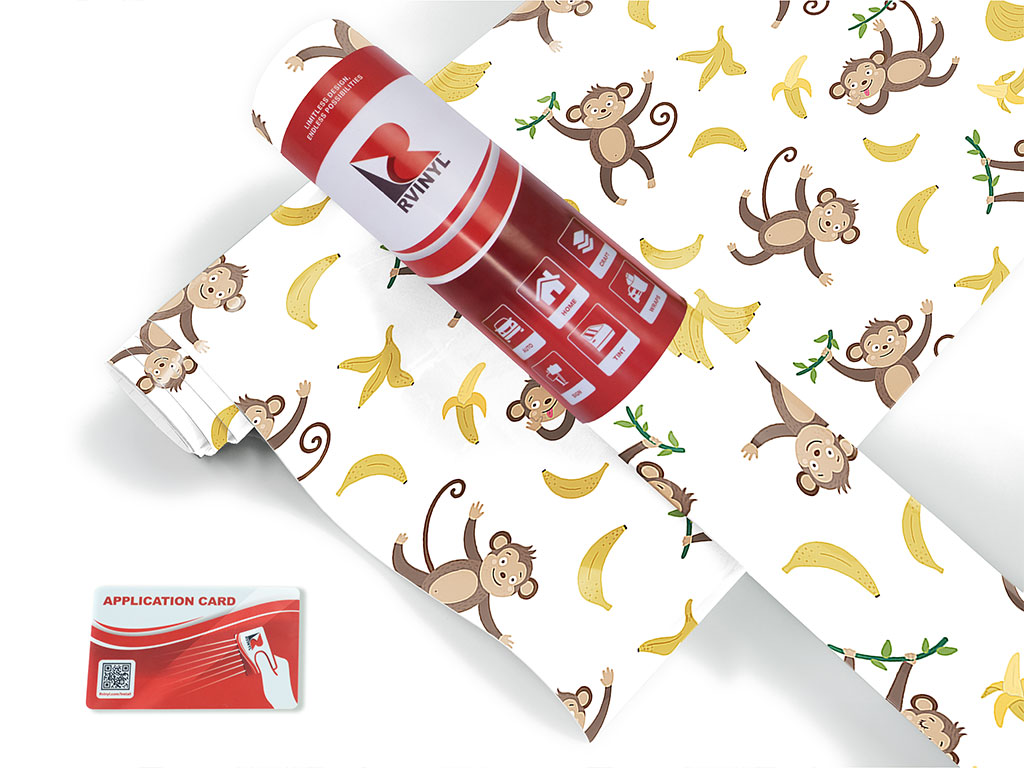 Monkey Around Animal Craft Vinyl Roll