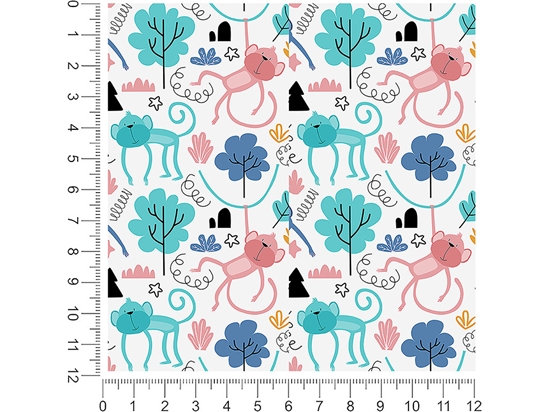 Pastel Jungle Animal 1ft x 1ft Craft Sheets