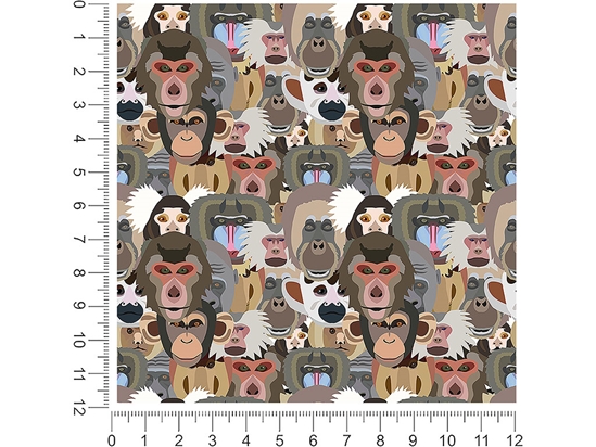 Primate Promenade Animal 1ft x 1ft Craft Sheets