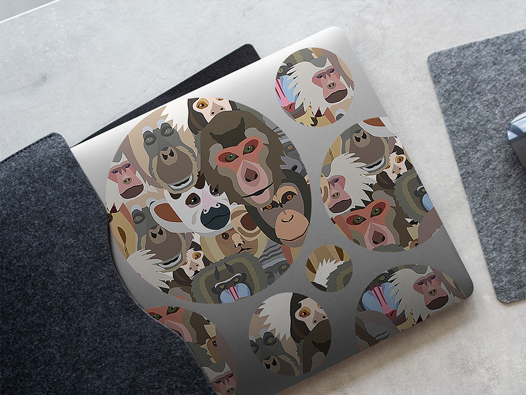 Primate Promenade Animal DIY Laptop Stickers