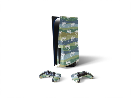 Easygoing Chameleons Animal Sony PS5 DIY Skin