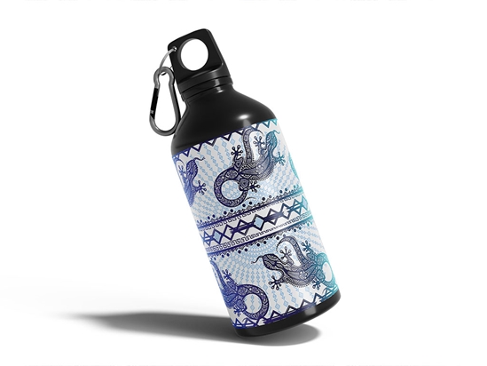 Frozen Geckos Animal Water Bottle DIY Stickers