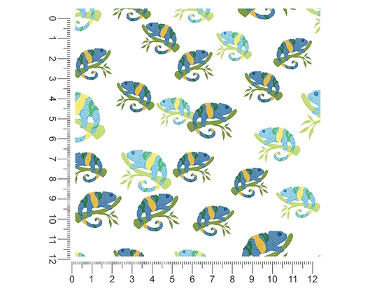 Navy Chameleons Animal 1ft x 1ft Craft Sheets