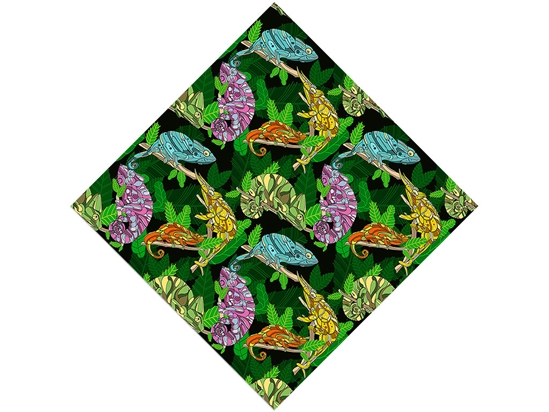 Psychedelic Chameleons Reptile Vinyl Wrap Pattern