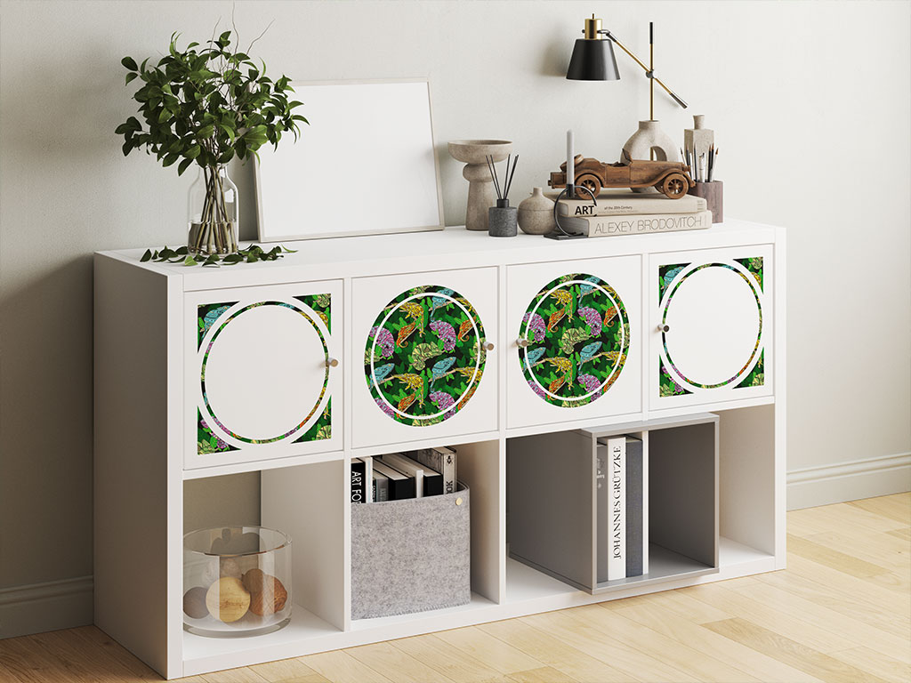 Psychedelic Chameleons Animal DIY Furniture Stickers