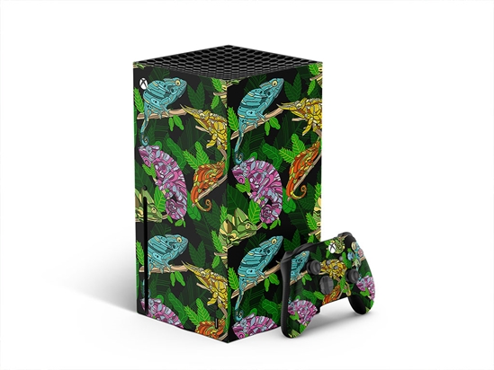 Psychedelic Chameleons Animal XBOX DIY Decal