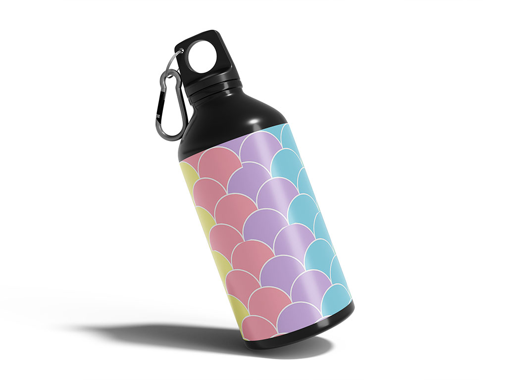 Pastel Scales Animal Water Bottle DIY Stickers