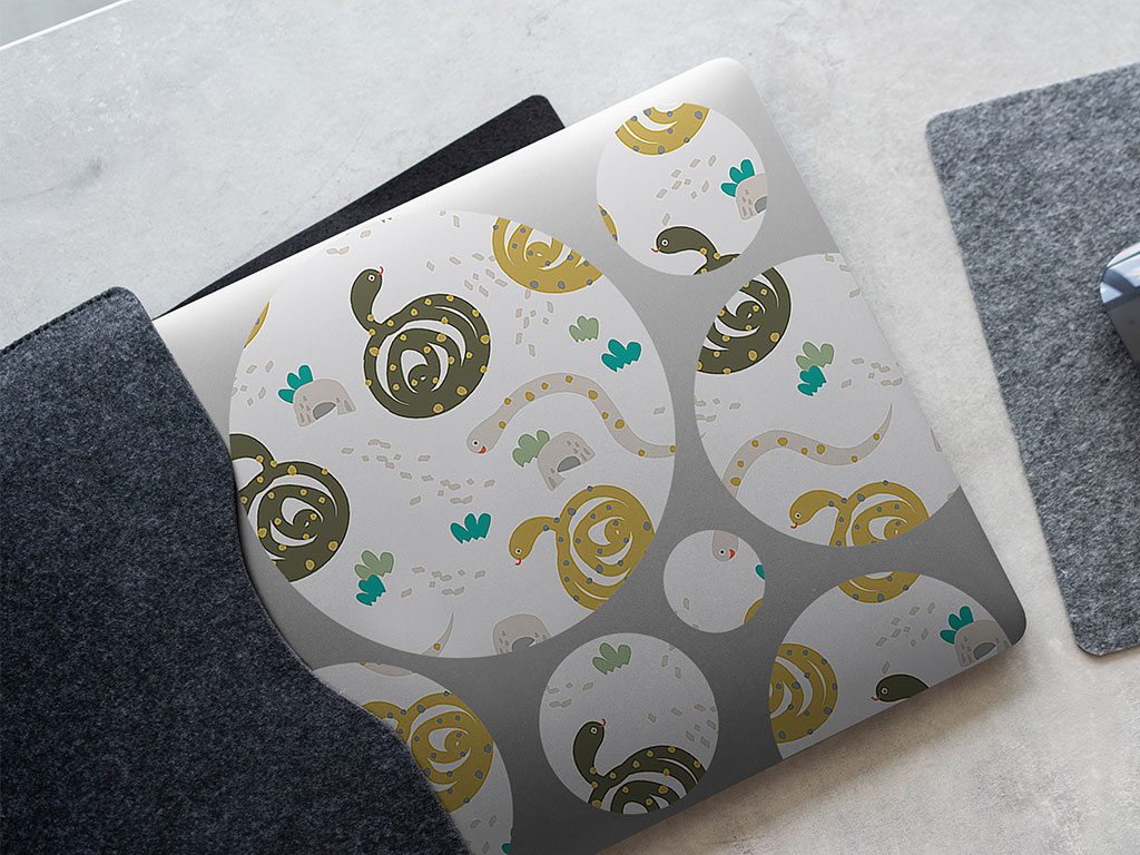 Smiling Serpents Animal DIY Laptop Stickers