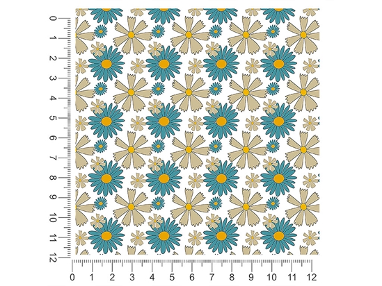 Blue Hawaii Retro 1ft x 1ft Craft Sheets