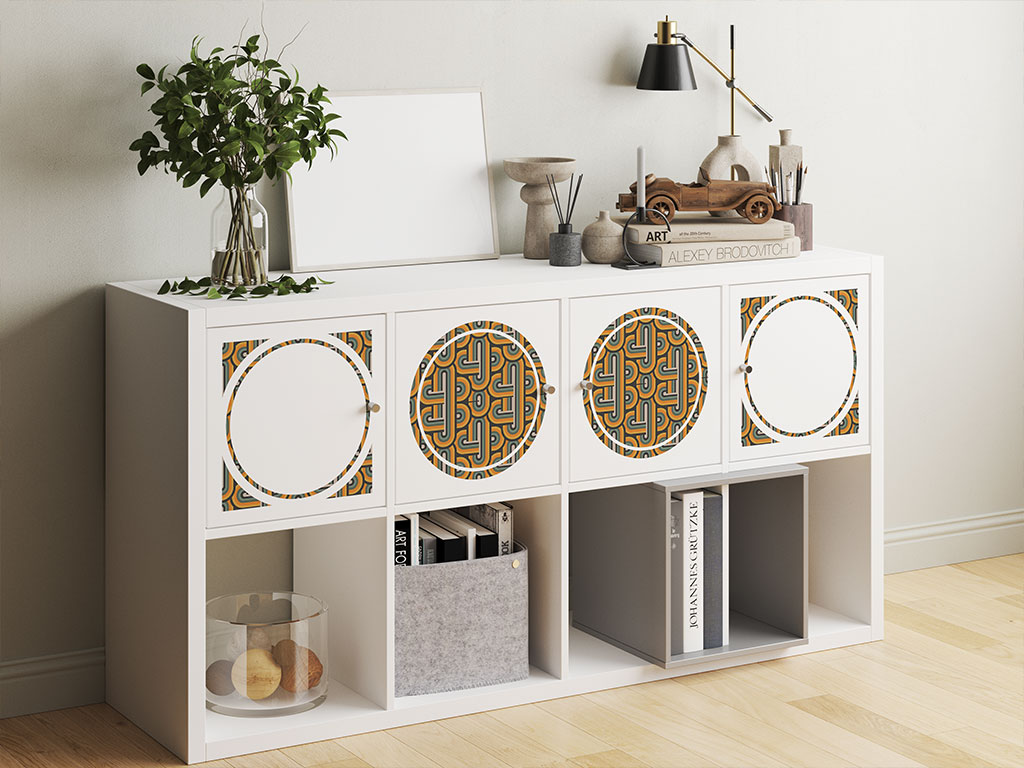 Gold Finger Retro DIY Furniture Stickers