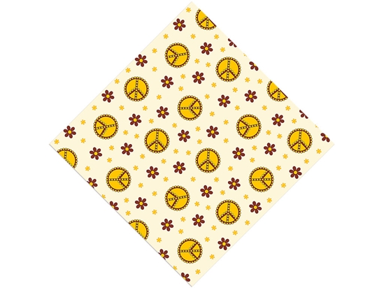 Peace Man Retro Vinyl Wrap Pattern