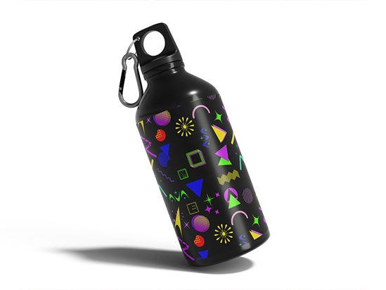 Small Zap Retro Water Bottle DIY Stickers