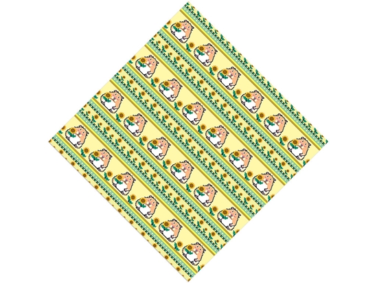 Sunflower Snack Rodent Vinyl Wrap Pattern