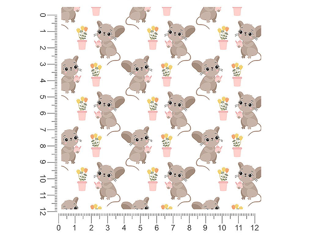 Mousy Garden Animal 1ft x 1ft Craft Sheets