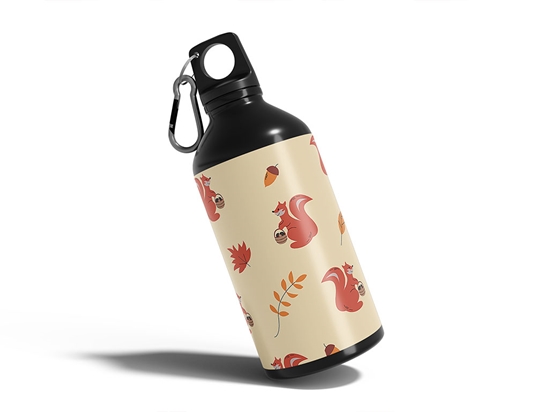 Winter Approaches Animal Water Bottle DIY Stickers