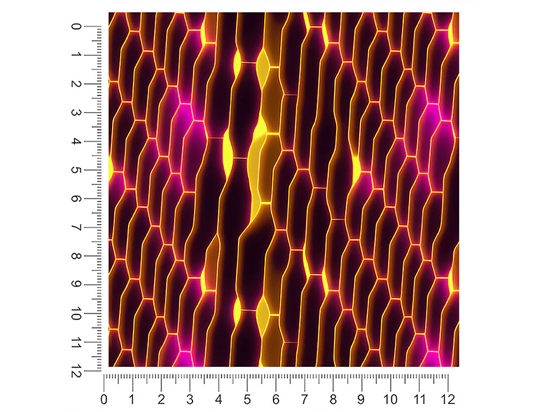 Cyberpunk Honeycomb Science Fiction 1ft x 1ft Craft Sheets