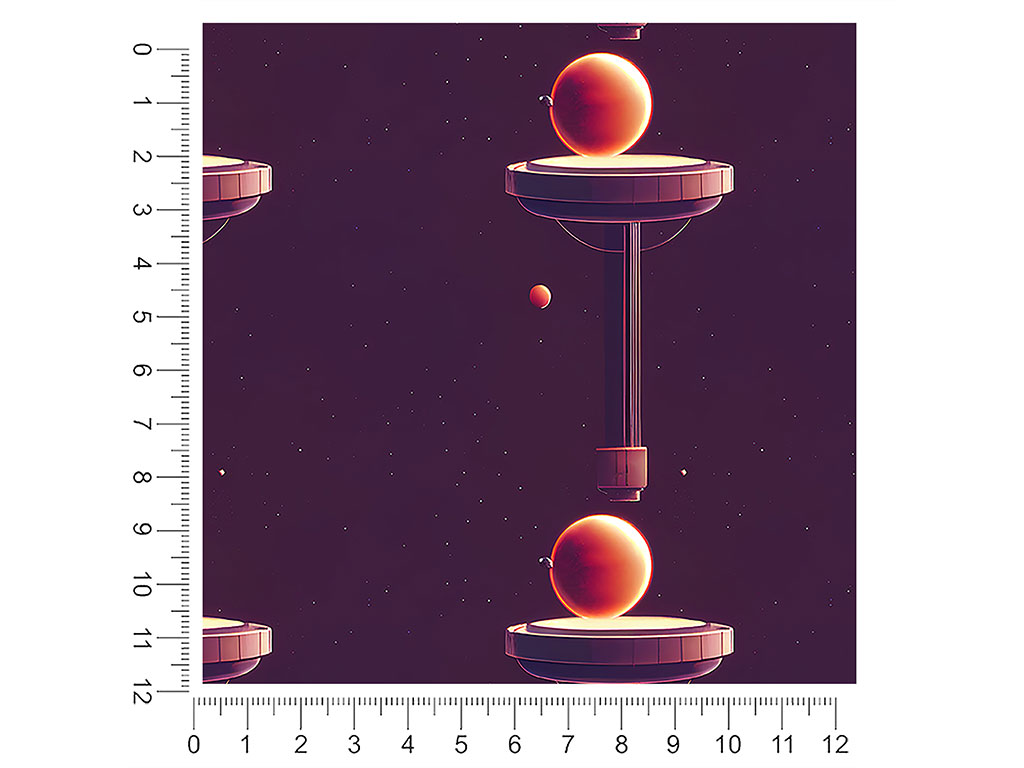 Planetary Pillars Science Fiction 1ft x 1ft Craft Sheets