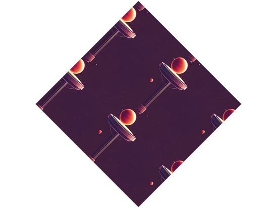 Planetary Pillars Science Fiction Vinyl Wrap Pattern