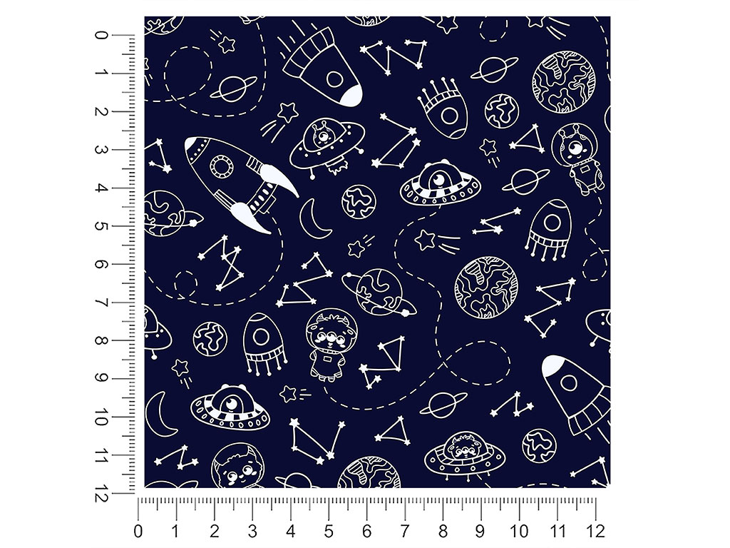 Galactic Quest Science Fiction 1ft x 1ft Craft Sheets