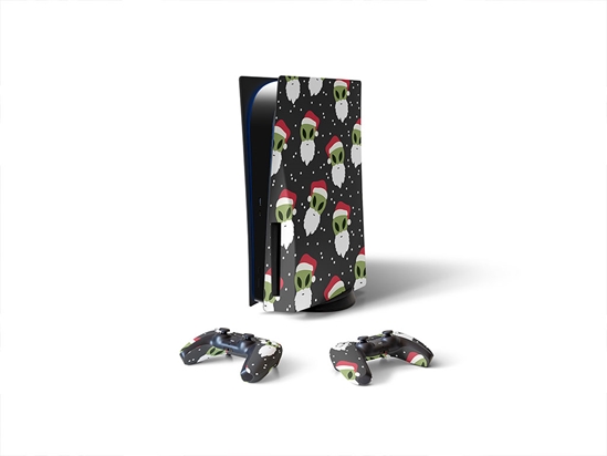 Holly Jolly Science Fiction Sony PS5 DIY Skin