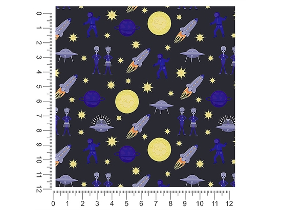 Interplanetary Honeymoon Science Fiction 1ft x 1ft Craft Sheets