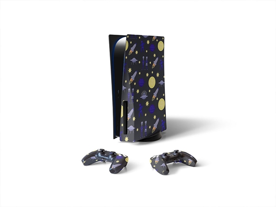 Interplanetary Honeymoon Science Fiction Sony PS5 DIY Skin