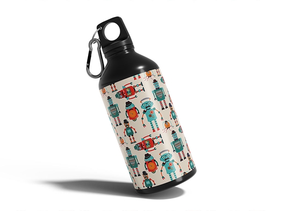 Gentleman Bots Science Fiction Water Bottle DIY Stickers