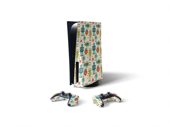 Green Gearheads Science Fiction Sony PS5 DIY Skin