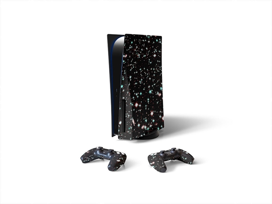 Bright Sparkles Science Fiction Sony PS5 DIY Skin