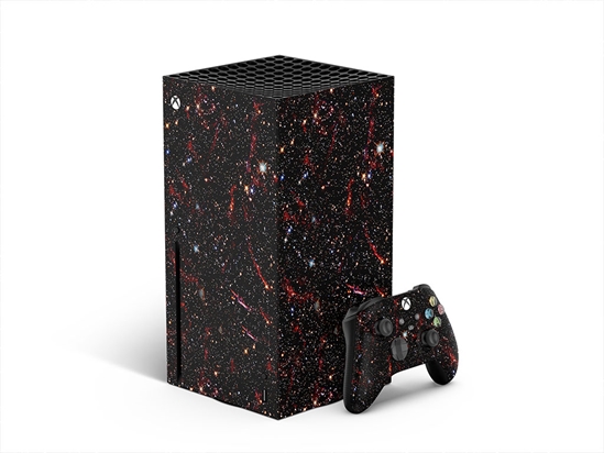 Red Burst Science Fiction XBOX DIY Decal