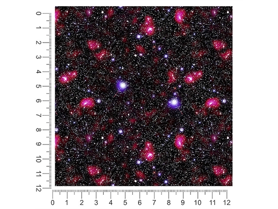 Red Starfield Science Fiction 1ft x 1ft Craft Sheets