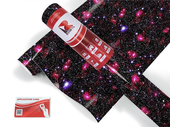 Red Starfield Science Fiction Craft Vinyl Roll