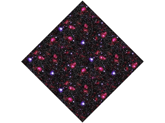 Red Starfield Science Fiction Vinyl Wrap Pattern