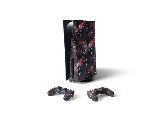 Red Stars Science Fiction Sony PS5 DIY Skin