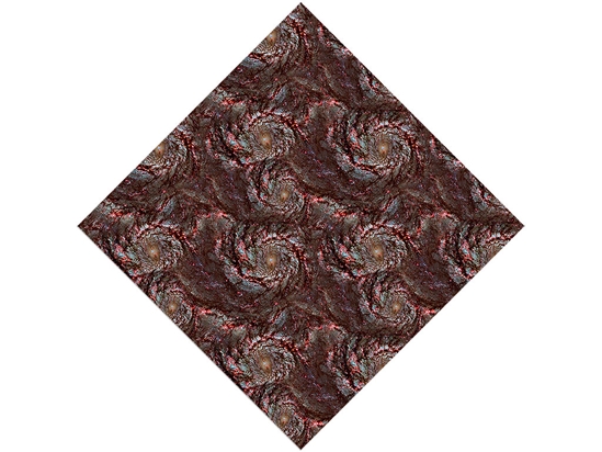 Red Swirl Science Fiction Vinyl Wrap Pattern