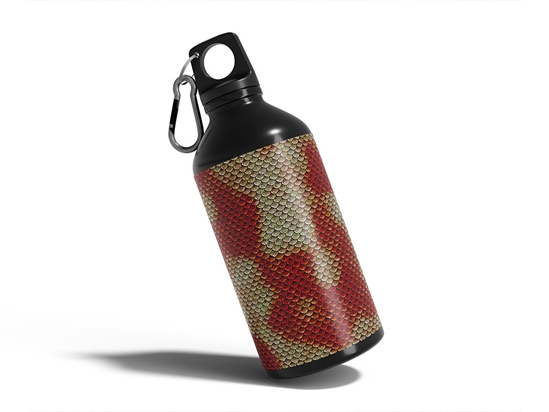 Red Snake Animal Print Water Bottle DIY Stickers