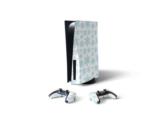 White Winter Snowflake Sony PS5 DIY Skin