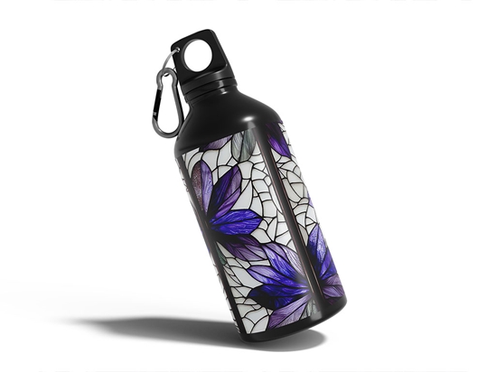 Plucking Petals Stained Glass Water Bottle DIY Stickers